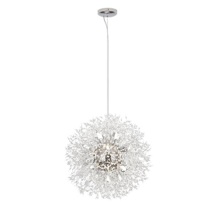 Lustre cristal Starburst 31,5 pouces, métal laiton chrome, hauteur réglable, luminaire de plafond pour salle à manger et entrée avec douilles G9