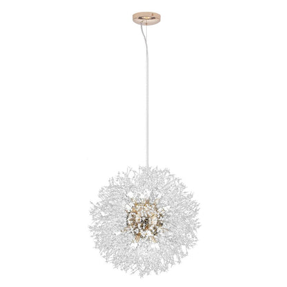 Lustre cristal Starburst 31,5 pouces, métal laiton chrome, hauteur réglable, luminaire de plafond pour salle à manger et entrée avec douilles G9