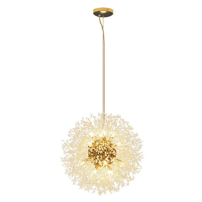Lustre cristal Starburst 31,5 pouces, métal laiton chrome, hauteur réglable, luminaire de plafond pour salle à manger et entrée avec douilles G9