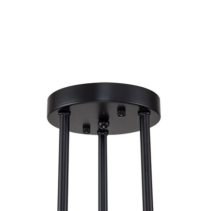 Plafonnier semi-encastré style Spoutnik à bras ajustables en métal noir – Luminaire d'ambiance moderne pour salons, salles à manger, cham