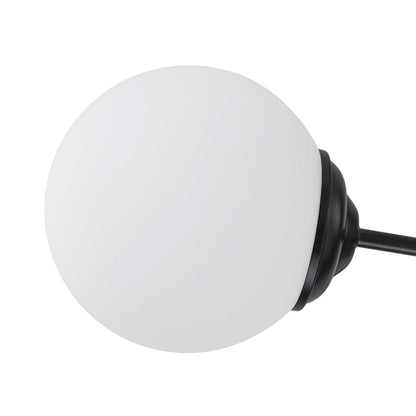 Multi-Globe Pendant Light with Adjustable Height 35 in Wide Opal Glass Ceiling Fixture for Dining Room Kitchen Island Living Room Dimmable H
