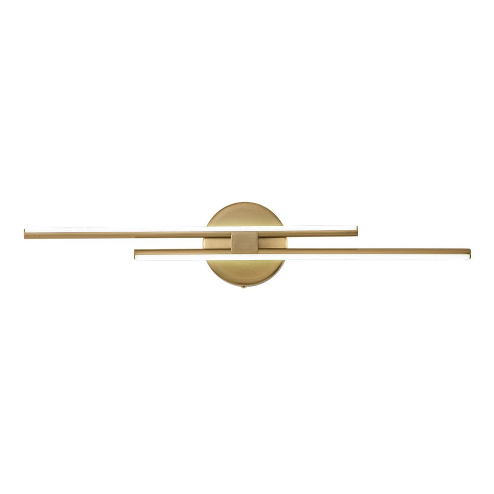 Linear LED Flush Mount Ceiling Light 24 in Metal Strip Fixture Cool White 6000K for Kitchen Office Bathroom Modern Task Lighting