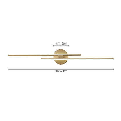 Linear LED Flush Mount Ceiling Light 24 in Metal Strip Fixture Cool White 6000K for Kitchen Office Bathroom Modern Task Lighting