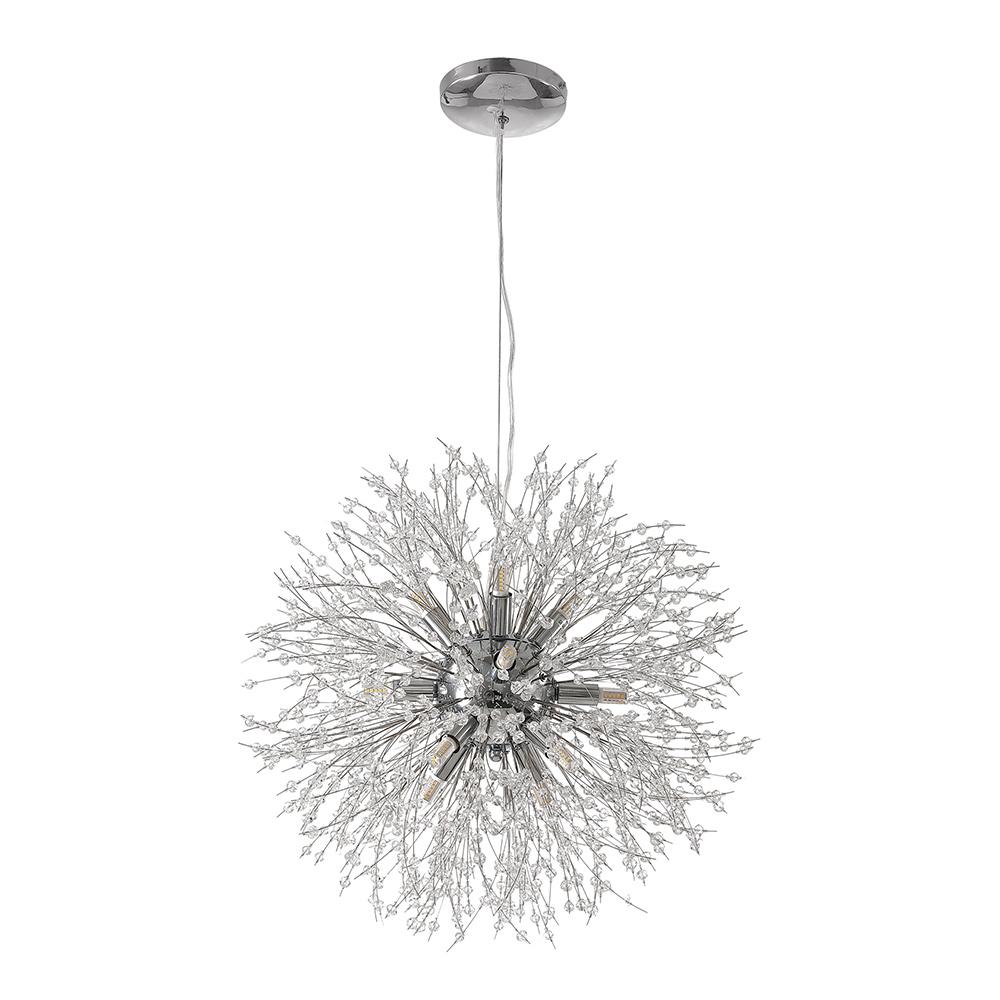 Mid-Century Starburst Fixture Gold Metal 24-Inch Multi-Bulb Adjustable Height G9 Socket for Kitchen Island Dining Living Room Foyer Statemen