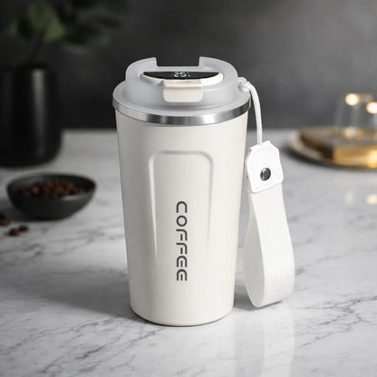 Smart Temperature Display Travel Mug | Steel Drinkware