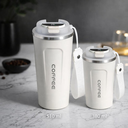Smart Temperature Display Travel Mug | Steel Drinkware