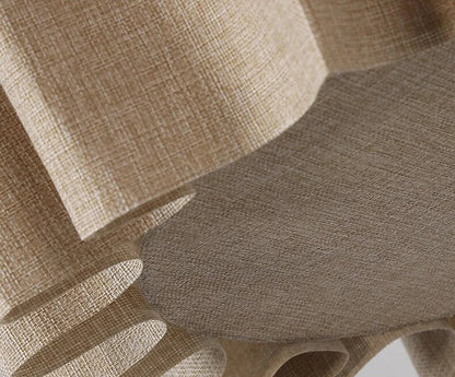 Suspension luminaire tambour en tissu 16 pouces blanc taupe, douille E27, éclairage contemporain pour salle à manger ou chambre, lampe de plafond suspendue, diffusion douce