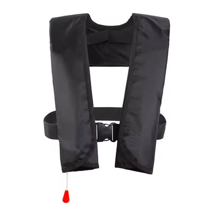 Auto-Inflate Life Vest – 150N Buoyancy, 3-5 Second Deployment, Adjustable Fit for Adults up to 330 lbs, SOLAS Reflective Strips, Neoprene