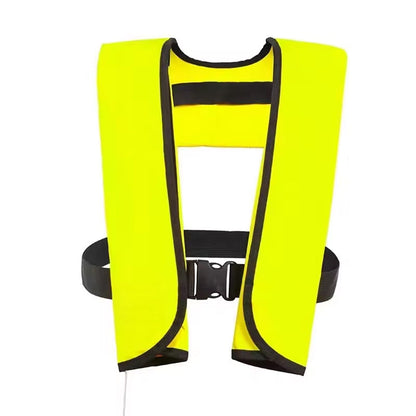 Auto-Inflate Life Vest – 150N Buoyancy, 3-5 Second Deployment, Adjustable Fit for Adults up to 330 lbs, SOLAS Reflective Strips, Neoprene
