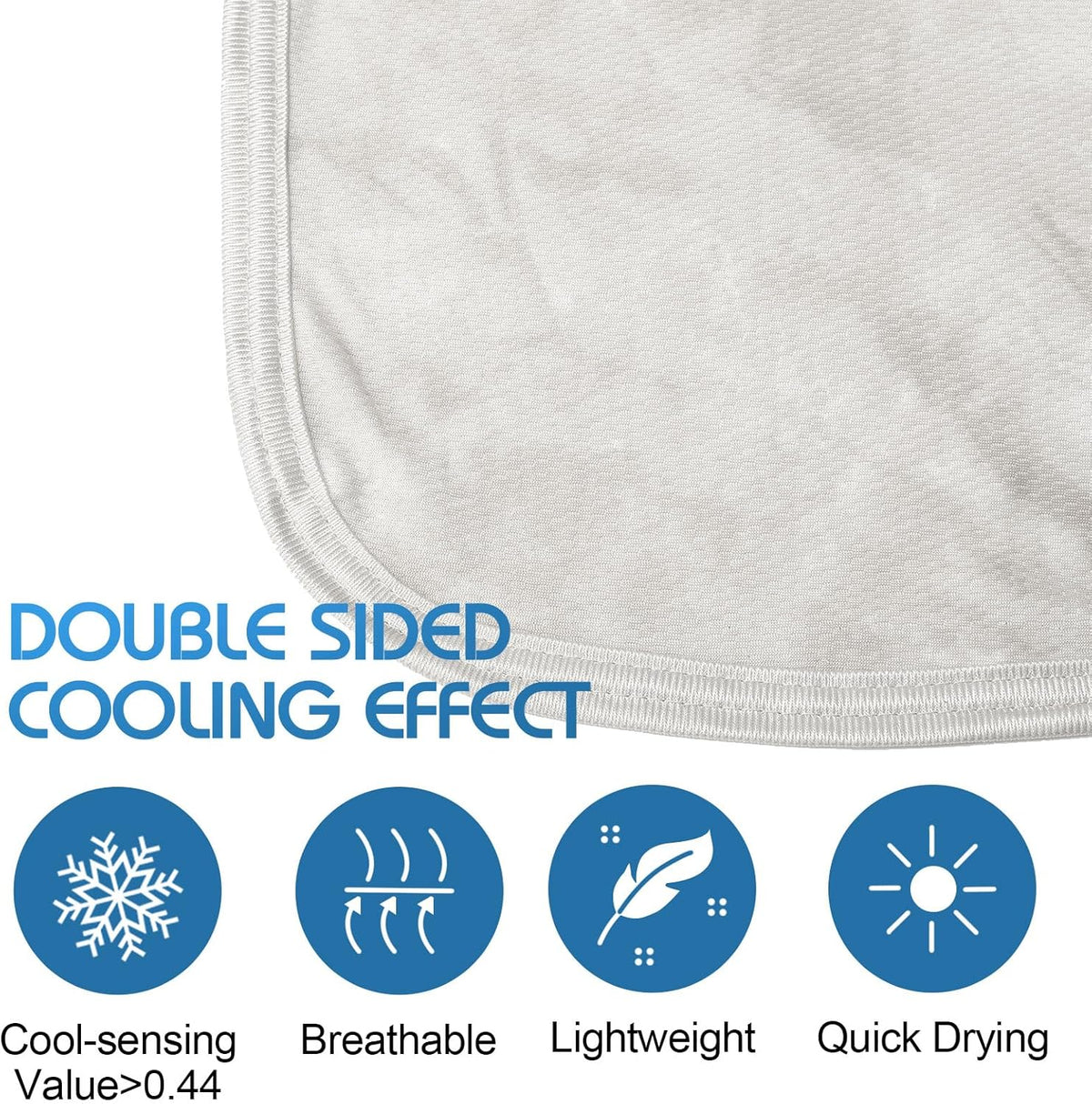 Coastal Comfort | Direct Cooling Throw Blanket with Double-Sided Effect | Lightweight & Breathable for Hot Sleepers