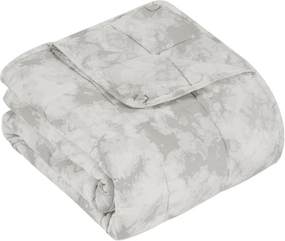 Confort douillet | Couverture lestée en microfibre rafraîchissante | Douceur toutes saisons pour une relaxation ultime