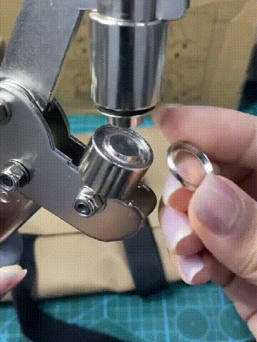 Grommet Tool with Double Leverage, Heavy Duty Grommet Kit, Leather Punch Tool for Vinyl and Fabric Projects