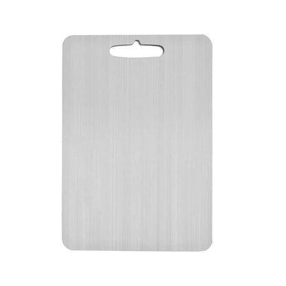 Plan de travail en métal avec revêtement antimicrobien pour cuisine – Planche à découper non poreuse, résistante aux taches et compatible avec les couteaux
