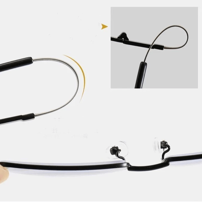 Lightweight Titanium Progressive Reading Glasses for Near & Far Vision — Multi-Focus Anti-Blue Light Eyewear for Men & Women, Everyday