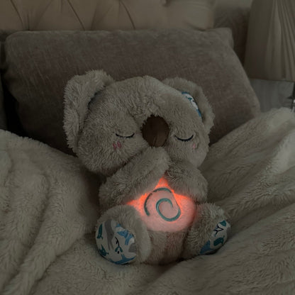 Peluche Koala respirante, aide au sommeil avec lumière, sons et mouvements rythmiques pour la relaxation