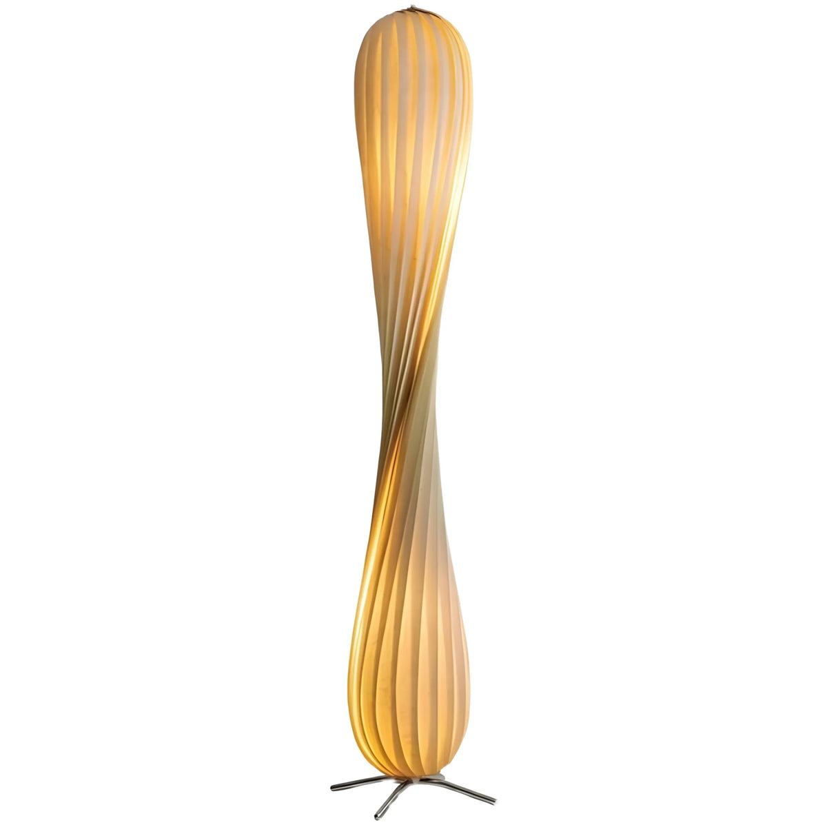 Twisted Wood Standing Lamp Natural Birch 47 in Sculptural LED Light for Bedroom Living Room Modern Minimalist Ambient Lighting