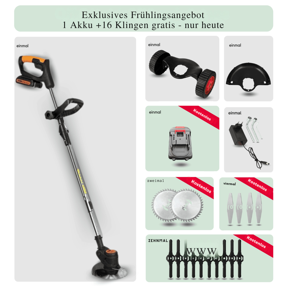Cordless String Trimmer 3-in-1 21V Lithium-Ion Grass Edger Lawn Tool with 6-Inch Cutting Path for Yard Work & Garden Maintenance