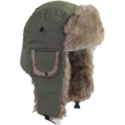 Aviator Winter Cap with Ear Flaps and Plush Lining – Windproof Cold Weather Headwear for Men & Women, Snow Sports, Hiking, Skiing