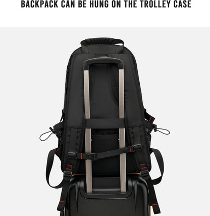 Large Capacity Travel Backpack with Laptop Sleeve fits 14-17 inch for Business Trips Weekend Getaways College Commute Hiking Camping Outdoor