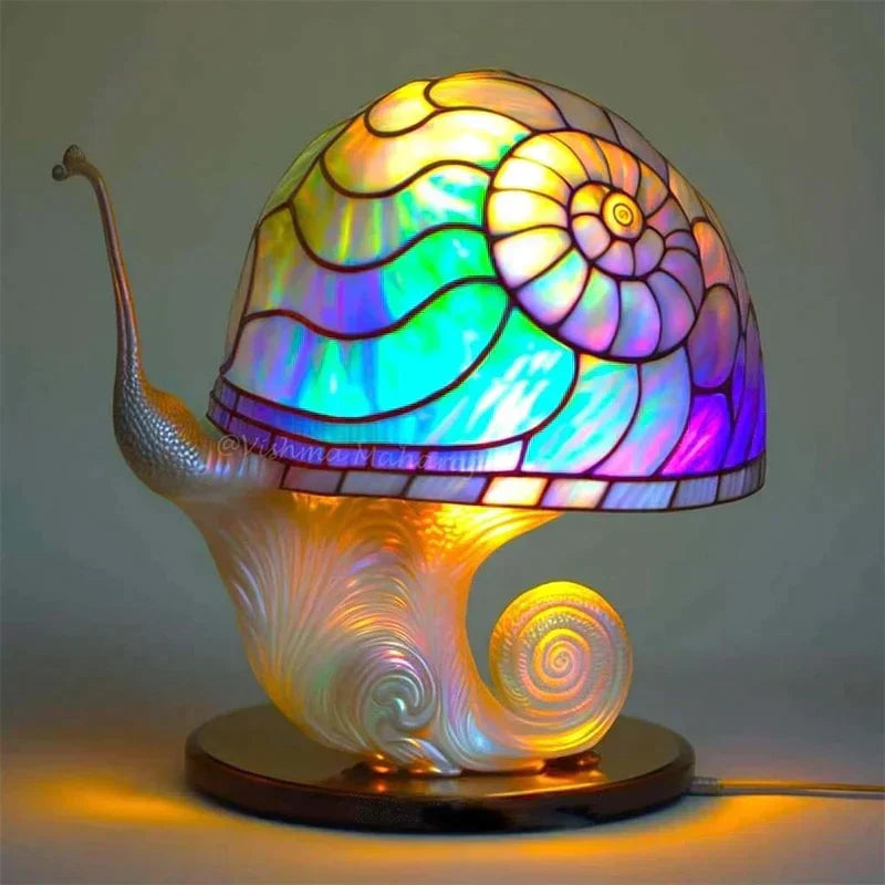 Resin Mushroom Accent Lamp 220-240V Colorful Ambient Glow for Nursery Bedroom Living Room Meditation Space Indoor Decorative Mood Light Stai