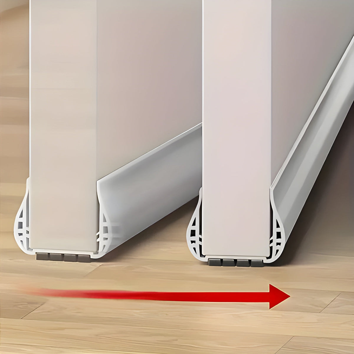 Bande d'étanchéité de porte Plyra - Bourrelet en polyester réglable pour une protection contre les courants d'air