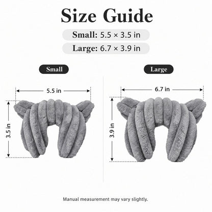 Ortekor Cozy U-Shaped Pet Neck Pillow for Cats & Small Dogs – Soft Plush Sleeping Support Cushion for Comfortable Naps at Home & Travel