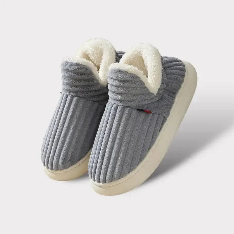 Plush Cushioned House Slippers for Women & Men – Soft Memory Foam Indoor Outdoor Footwear with Durable Non-Slip Sole