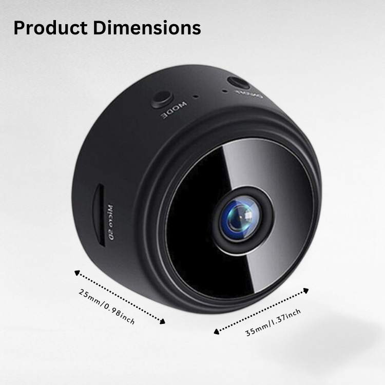 Magnetic Mini Surveillance Camera HD 1080p Wide Angle Night Vision Home Security Monitor