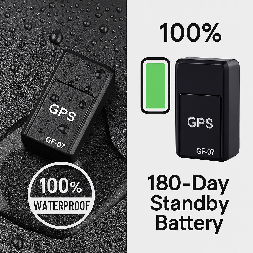 Magnetic GPS Tracker with Real-Time Location Monitoring for Cars, Motorcycles & Luggage | 180-Day Battery Life | Worldwide Coverage