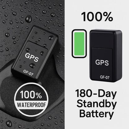 Magnetic GPS Tracker with Real-Time Location Monitoring for Cars, Motorcycles & Luggage | 180-Day Battery Life | Worldwide Coverage