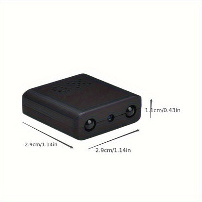 Pocket-Sized Security Camera 1080p HD with Infrared Night Vision & Motion Alerts for Home Monitoring