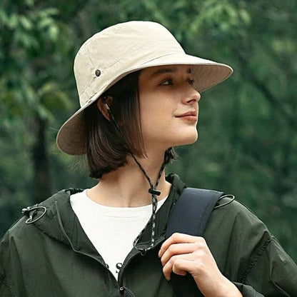 Wide Brim Sun Hat for Women UPF 50+ UV Protection Packable Beach Hat Lightweight Breathable Summer Travel Vacation Garden Poolside Outdoor