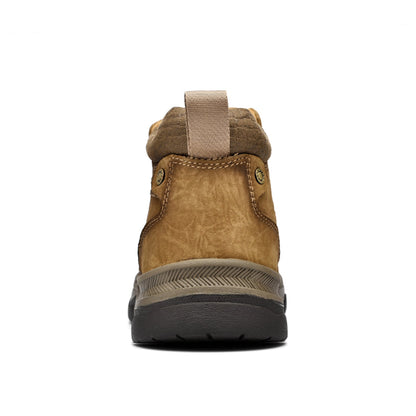 Leather High-Top Ankle Boot Orthopedic Arch Support Walking Sneakers for Men & Women | Posture Correcting Slip-On Athletic Footwear