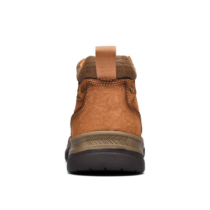 Leather High-Top Ankle Boot Orthopedic Arch Support Walking Sneakers for Men & Women | Posture Correcting Slip-On Athletic Footwear