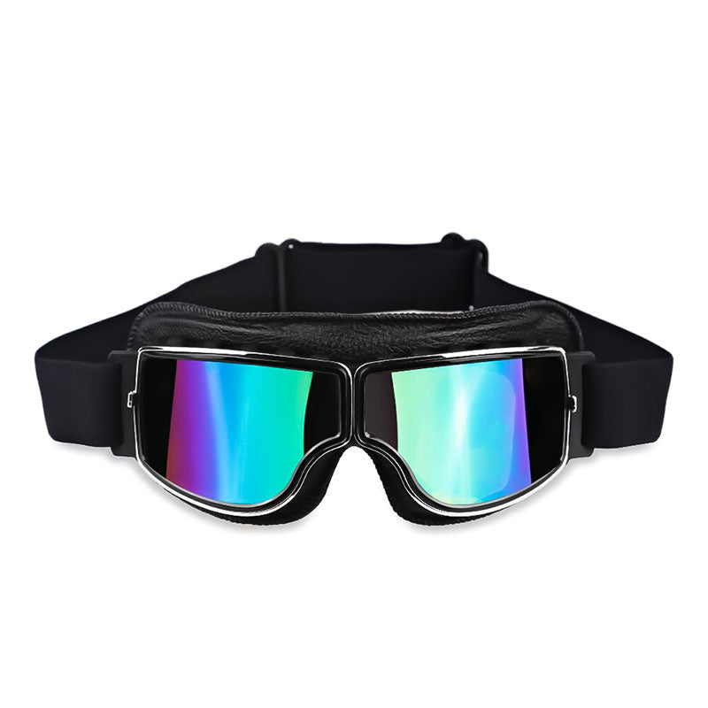 Over-Prescription-Glasses Protective Eyewear with Shatterproof Lenses & Adjustable Strap for Motorcycle Riding, Cycling, Outdoor Sports