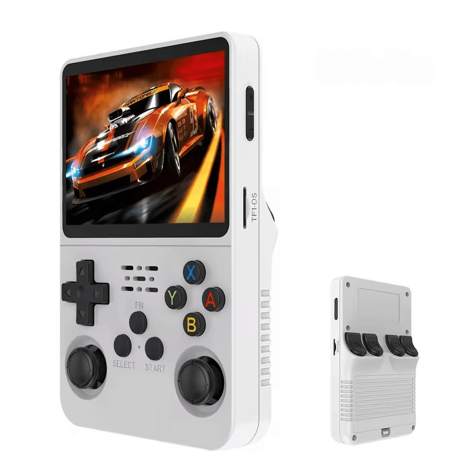 Portable Gaming System with 10,000+ Classic Arcade & Console Titles – 3.5" Display, 128GB Memory, 4-Hour Battery for Retro Gaming On-the-Go