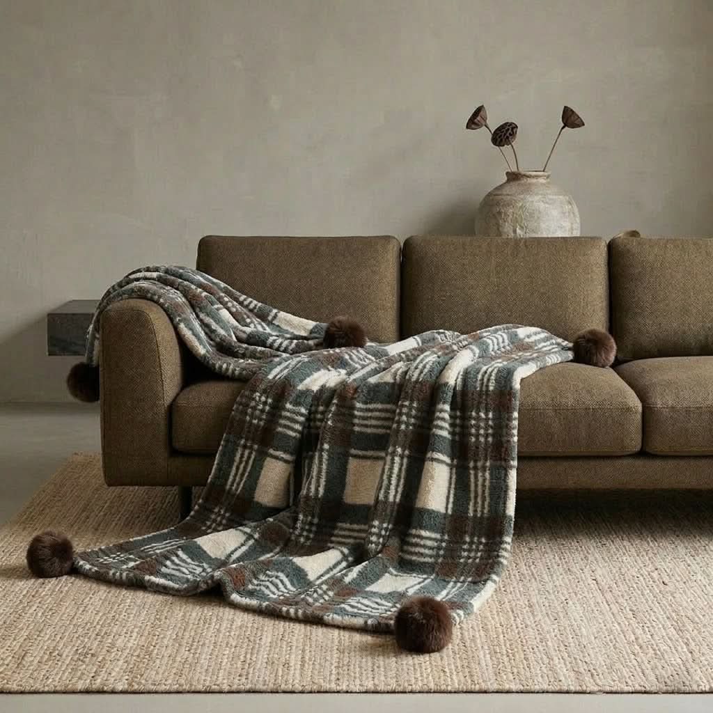 NORDICCOZY – Plaid Blanket for Inviting Home Comfort