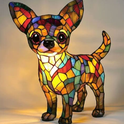 Dog Breed LED Night Light Sculpted Resin Desk Lamp with USB Power for Bedroom, Living Room & Nursery Decor | Accent Lighting for Pet Lovers