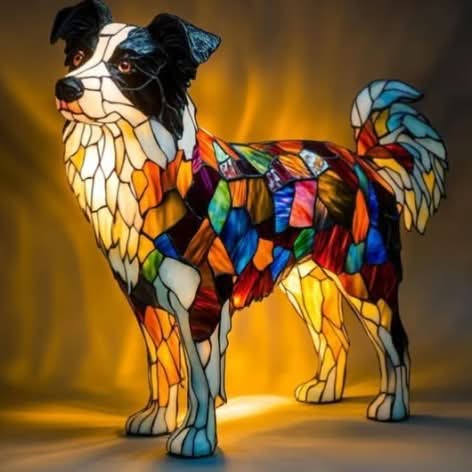 Dog Breed LED Night Light Sculpted Resin Desk Lamp with USB Power for Bedroom, Living Room & Nursery Decor | Accent Lighting for Pet Lovers