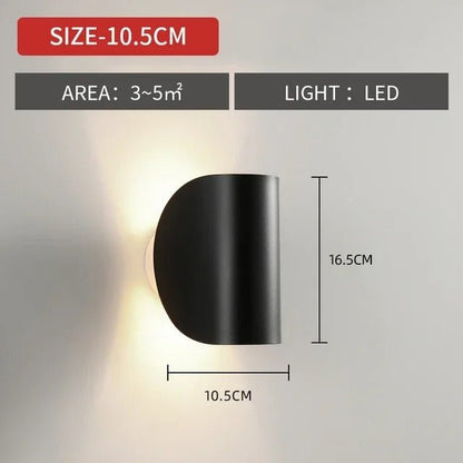 Dual-Beam Adjustable LED Wall Light – Aluminum Up-Down Sconce for Hallways & Bedrooms – Rotatable Accent Fixture for Modern Interiors