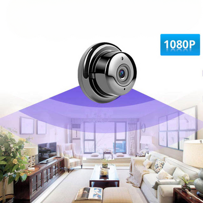 Compact Wireless Security Camera 1080p HD Video Day Night Vision Motion Detection Magnetic Mount No Drilling Smart Home Monitoring