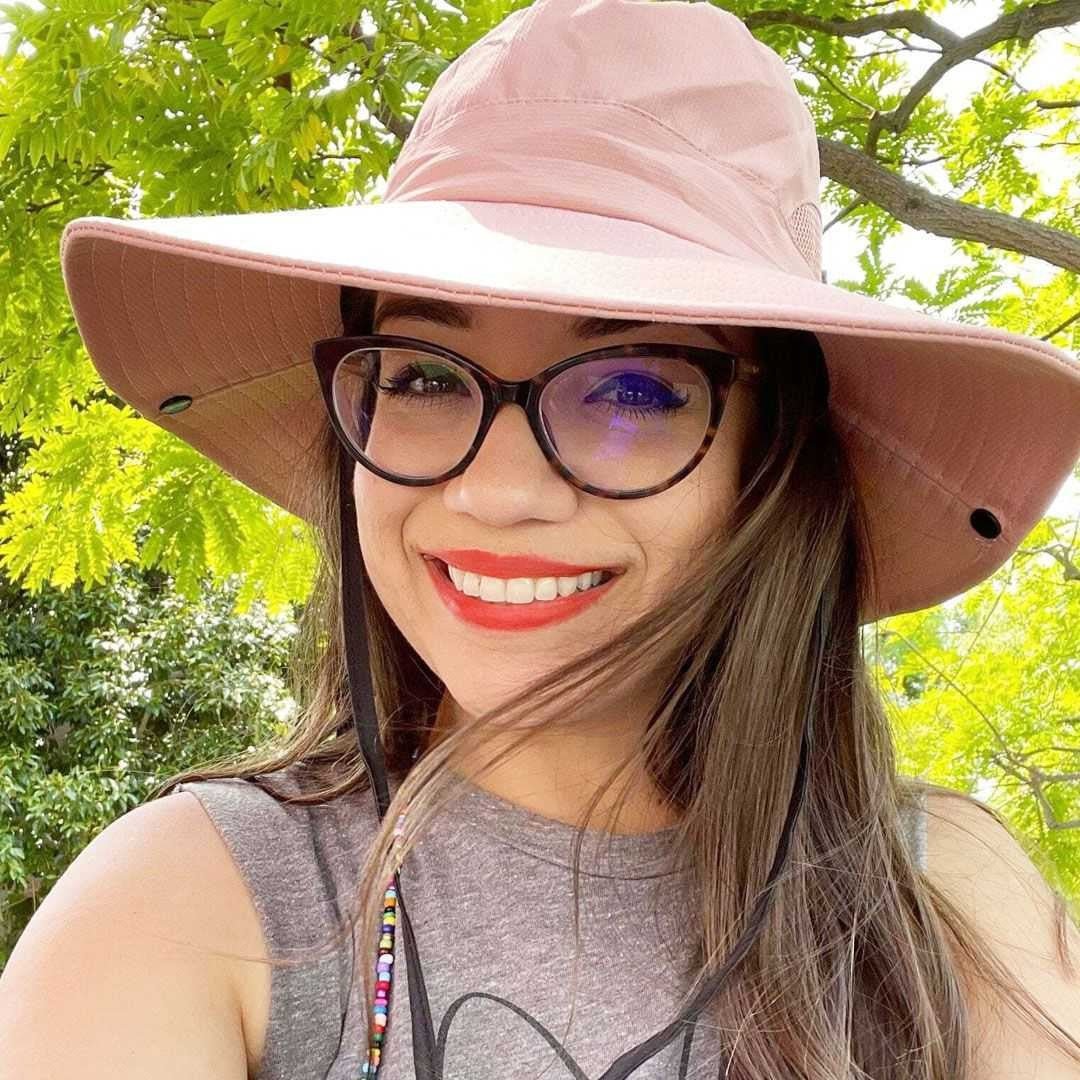 Wide Brim Sun Hat for Women with UPF 50+ Protection & Breathable Mesh Panels for Hiking Beach Gardening Outdoor Activities