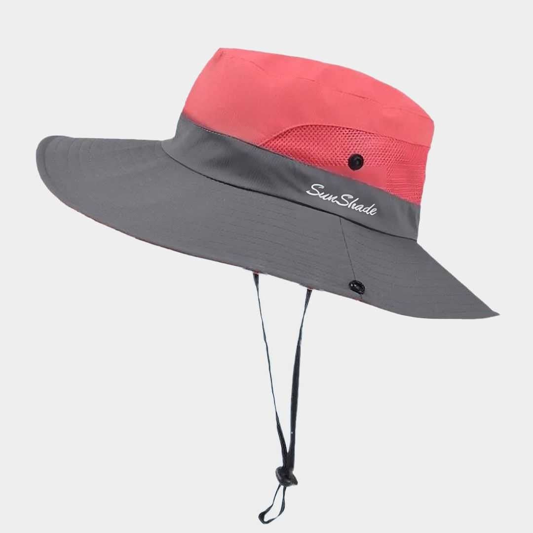 Wide Brim Sun Hat for Women with UPF 50+ Protection & Breathable Mesh Panels for Hiking Beach Gardening Outdoor Activities