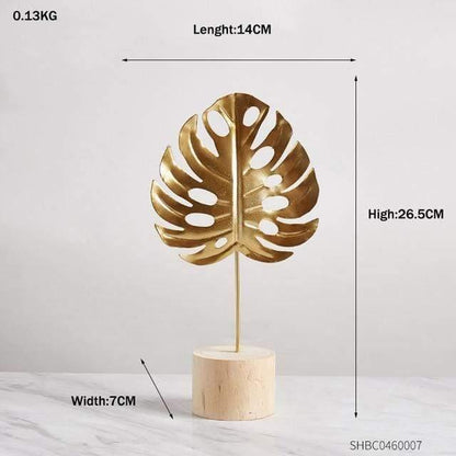 Leaf Decor Sculpture Figurines