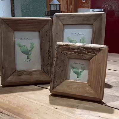Heritage Picture Frames - Solid Wood, Rustic Design