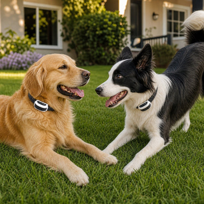 Rechargeable Circular Dog Containment System with Adjustable Radio Boundary, Waterproof Collar Receiver & Progressive Alert for Yard