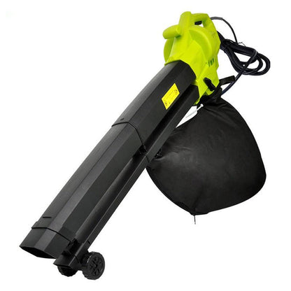 Electric Leaf Blower Vacuum Mulcher 3-in-1 with 35L Bag & 10:1 Shredder for Lawns Driveways Patios | Lightweight Corded Garden Tool