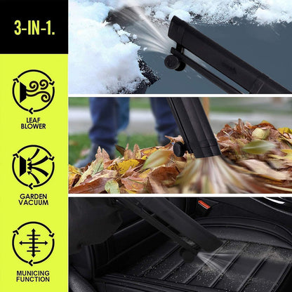 Electric Leaf Blower Vacuum Mulcher 3-in-1 with 35L Bag & 10:1 Shredder for Lawns Driveways Patios | Lightweight Corded Garden Tool