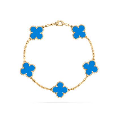 Chain Bracelet with Beaded Accents – Adjustable 7.9" Gold-Tone Link Band for Women – Everyday Wear & Layering Jewelry