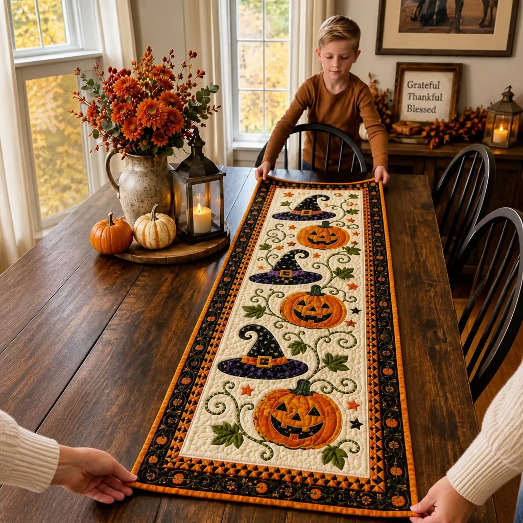 GOLDENPATH – Chemin de table d'automne pour un style de salle à manger élégant
